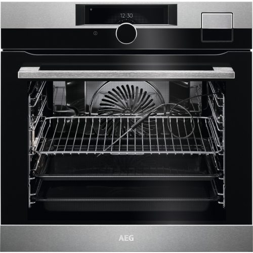 AEG BSK999330M SteamPro beépíthető gőzsütő, Steamify, SousVide, kamera, WIFI, beprogramozott receptek, maghőmérő, TFT érintőkijelző