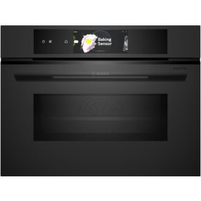   Bosch CMG978NM1 Beépíthető kompakt sütő mikrohullámmal, Matt fekete