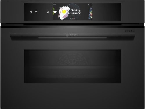 Bosch CMG978NM1 Beépíthető kompakt sütő mikrohullámmal, Matt fekete
