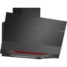  Bosch DWK91LT65, Falra szerelhető páraelszívó, 80 cm, Fekete üveg