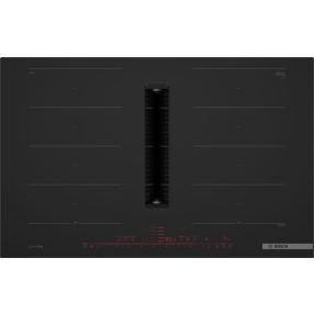   Bosch PXX89BD56E Indukciós főzőlap, beépített elszívóval 80 cm Matt fekete, munkapultra építhető kerettel