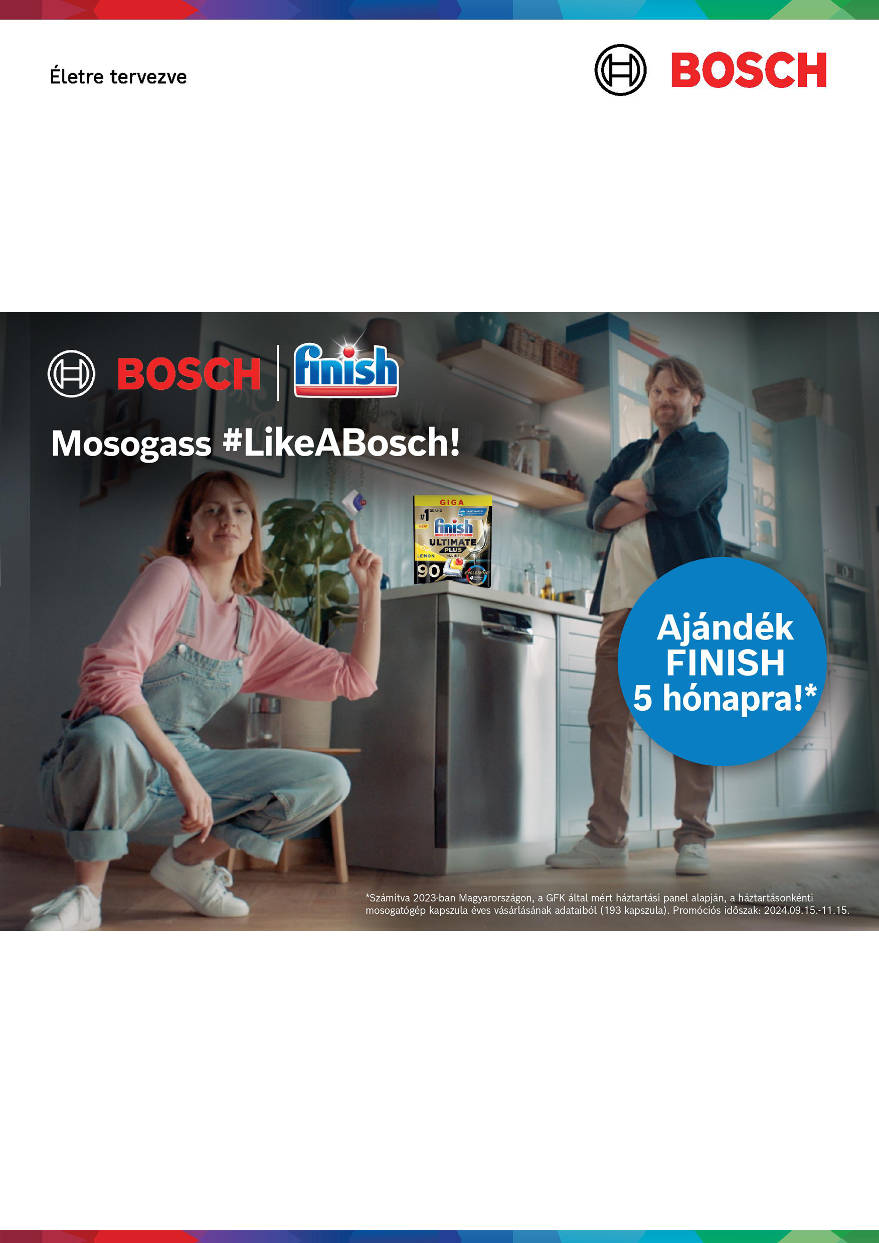 Ajándék Finish mosogatógép-kapszula 5 hónapra!